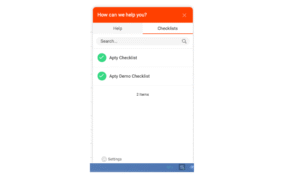 Apty allows you to create task-based checklists